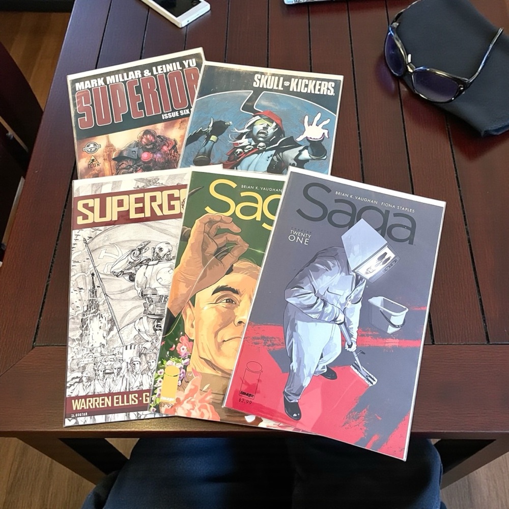 Indie Comic Books - Saga, Superior, Skullkickers, Supergod - Bagged & Boarded